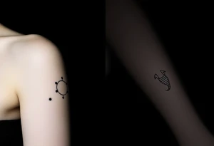 constellation tattoo with libra, cancer, Taurus, 2 scorpio and capricorn all in the universe stars only tattoo idea