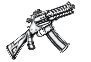 gun tattoo idea