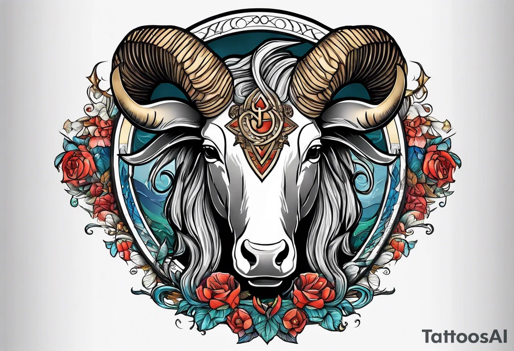 Capricorn and includes the letters sjy tattoo idea