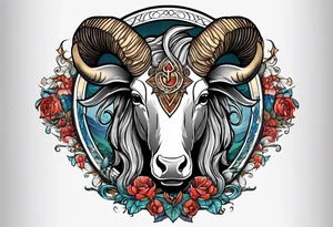 Capricorn and includes the letters sjy tattoo idea