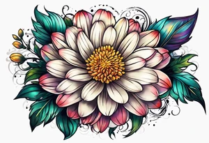 aster design tattoo idea