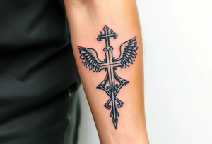 American and German heritage, with Christian traditions tattoo idea