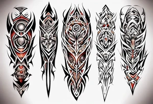 tribal full sleeve tattoo idea