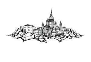 city of 
Atlantis tattoo idea