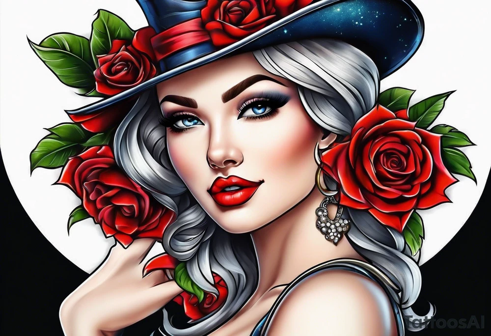 Sexy pinup tattoo idea