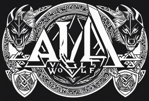 Valhalla 
Sword shield valknut dragon bear wolf tattoo idea