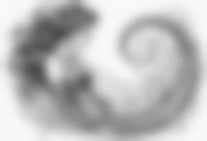 flowing serpent tail mermaid tattoo idea