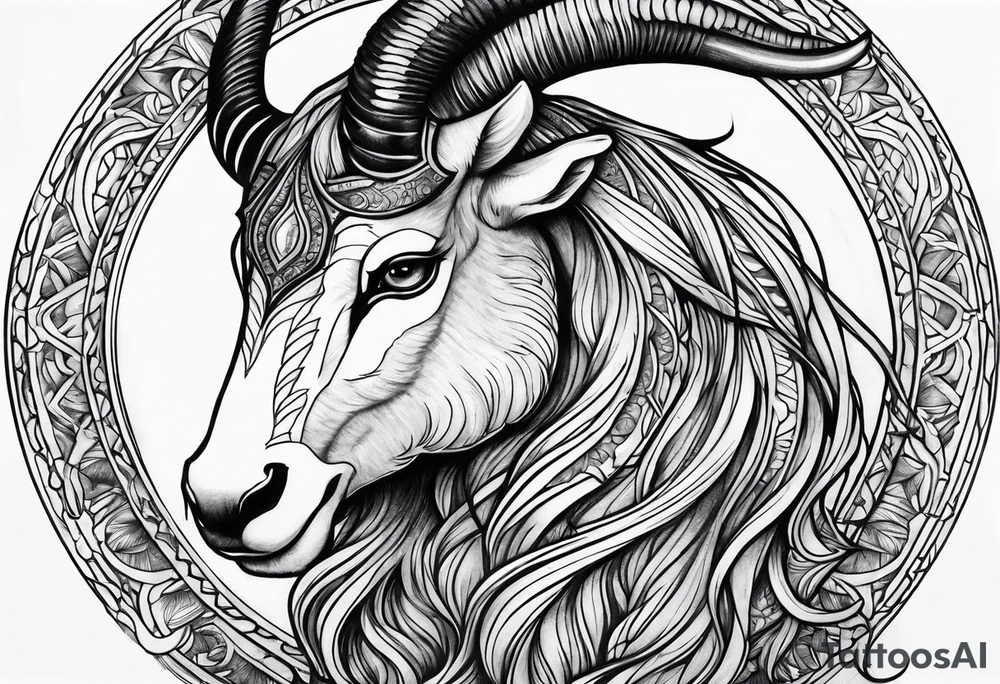 Capricorn tattoo idea