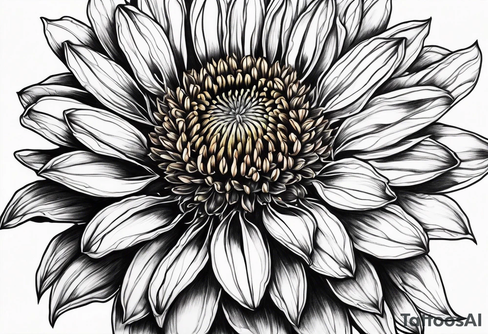 Indian blanket flower tattoo idea