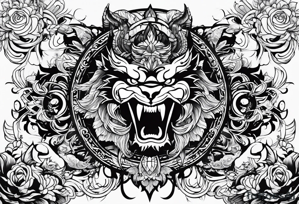天使和惡魔 tattoo idea