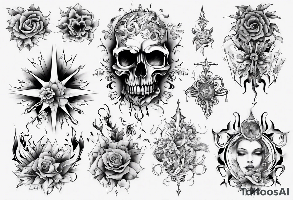 Ein Mann mit Schwanzflossen tattoo idea