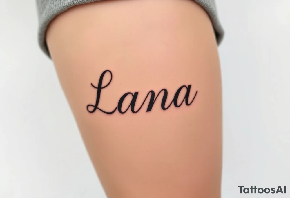 Lana tattoo idea