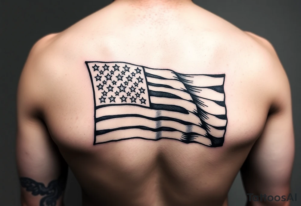 US Navy flag tattoo idea