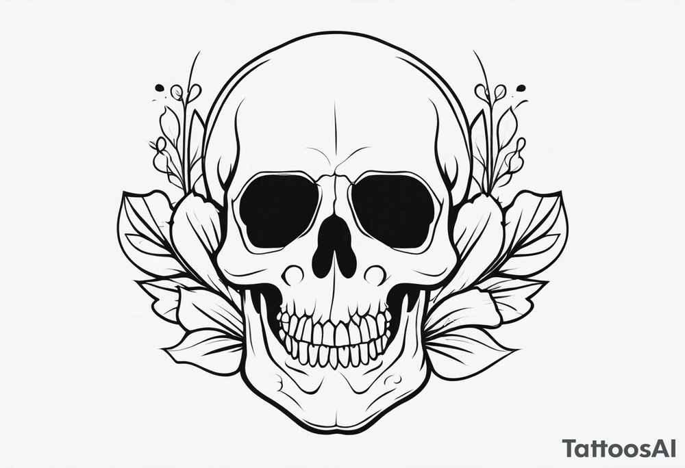skull groovy tattoo idea