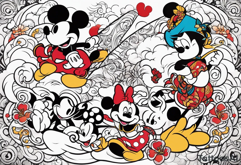 DisneyHerculesCharacters; fun, colorful tattoo idea