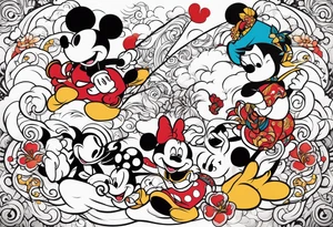 DisneyHerculesCharacters; fun, colorful tattoo idea