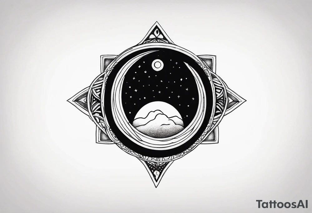 A tattoo that resembles ring for my finger with the word "the universe" tattoo idea