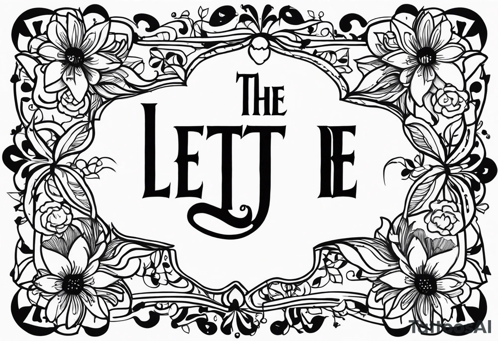 The Beatles song lyric “let it be”for my nana violet tattoo idea