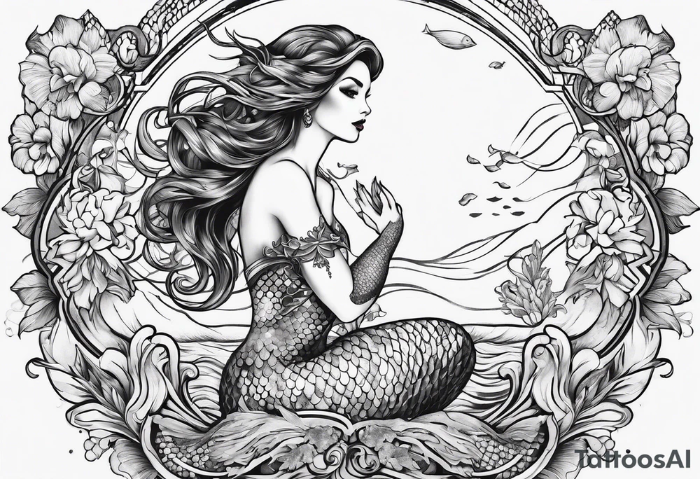 Mermaid tattoo idea