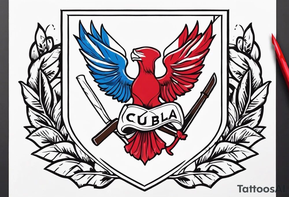 Cuba crest tattoo idea