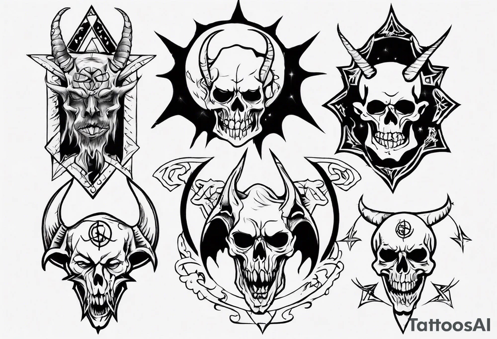 satanic tattoo idea