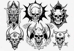 satanic tattoo idea