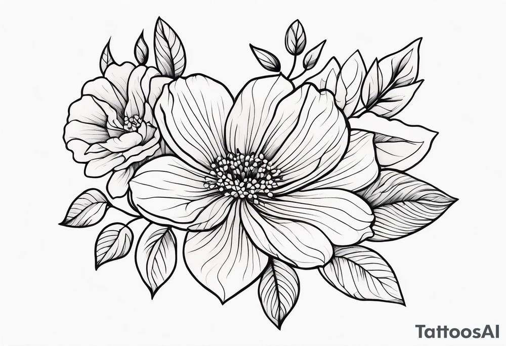 Flowers tattoo idea