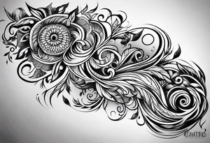 tribal sleeve tattoo idea