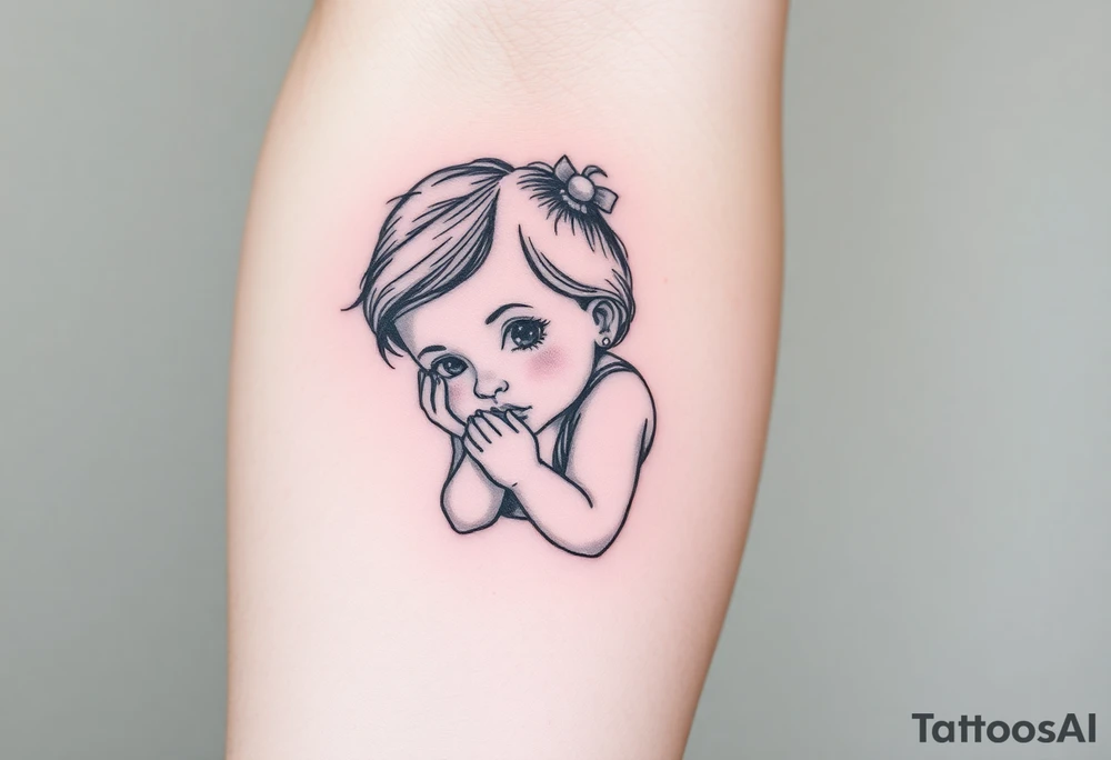 Baby girl tattoo idea