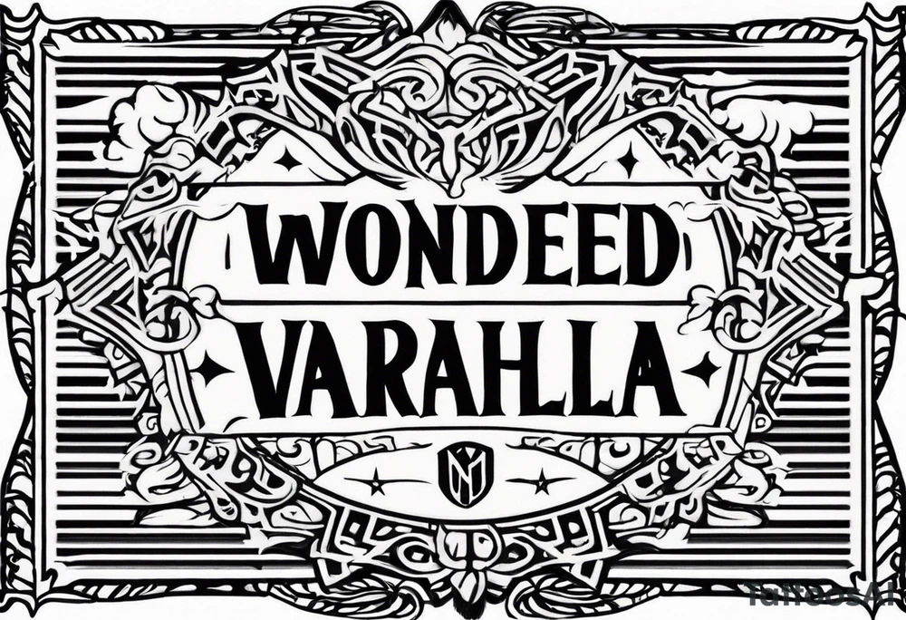 Wounded warrior valhalla tattoo idea