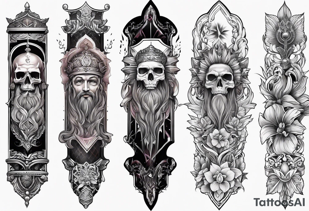 Religious forearm tattoo tattoo idea