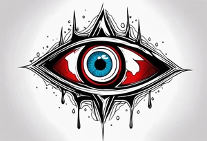 Hellsing bleeding eye logo tattoo design tattoo idea