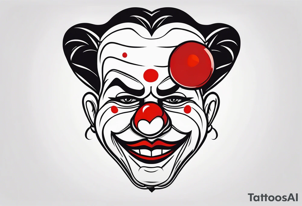 El triste payaso tattoo idea