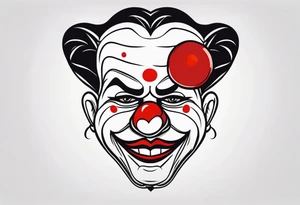 El triste payaso tattoo idea