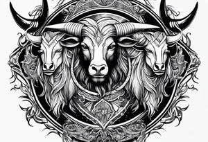 Anonymous with horns tattoo idea