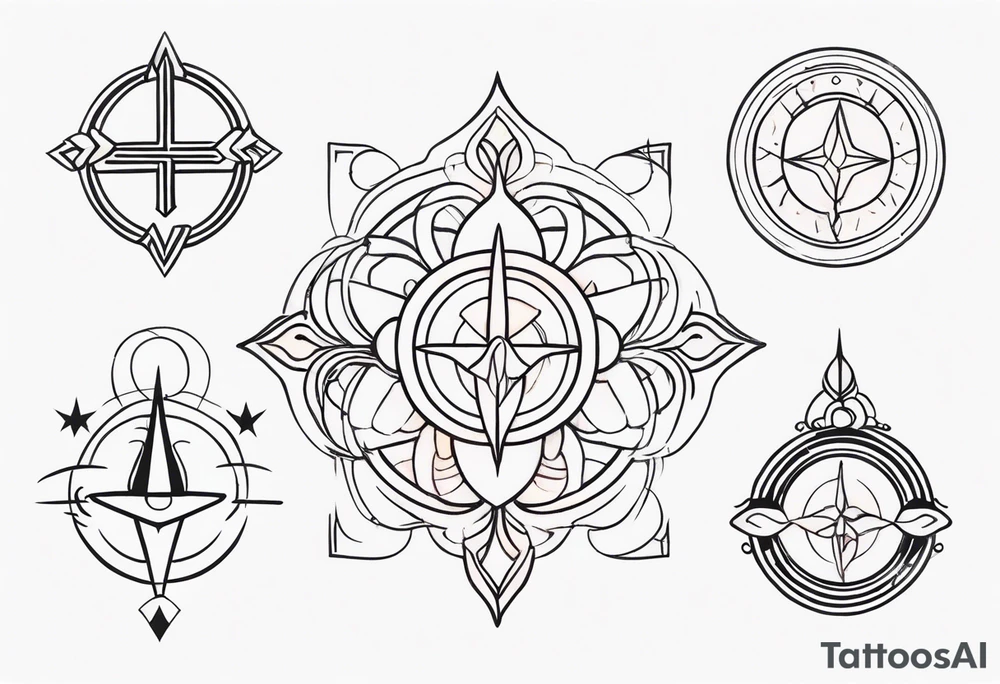 sagittirus symbols tattoo idea