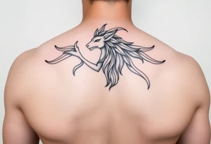 Aquarius realistic complex tattoo idea