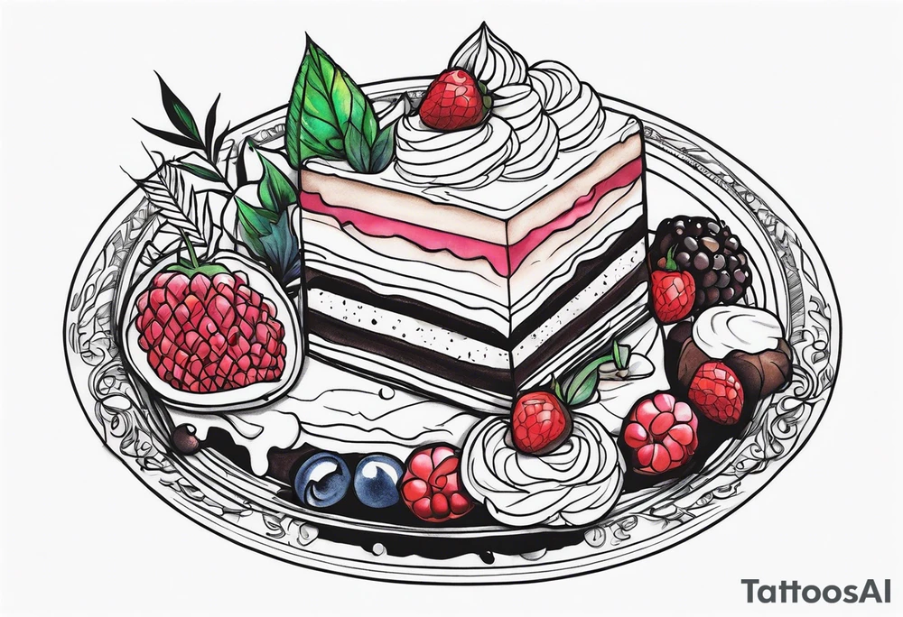 Dessert scene tattoo idea