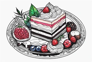 Dessert scene tattoo idea