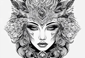 pattern lines tattoo idea
