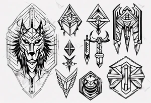 symbol for warrior and strength tattoo idea