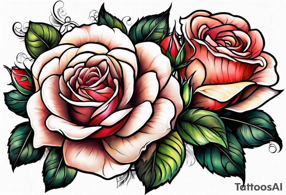 rose tattoo idea