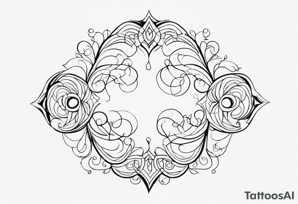 Swirls tattoo idea