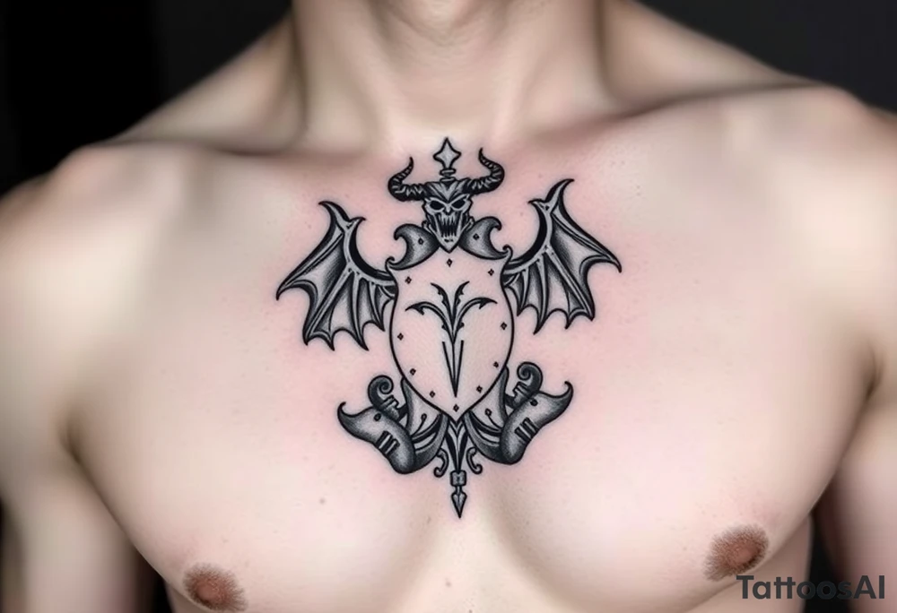 Smith, Irish crest. Demonic features tattoo idea