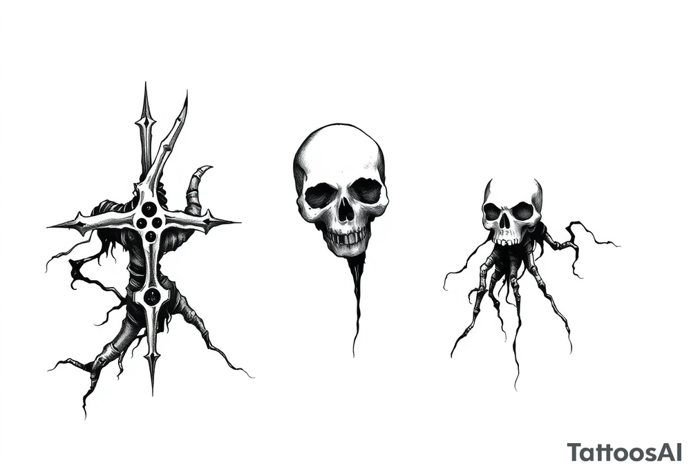 Black plague tattoo idea