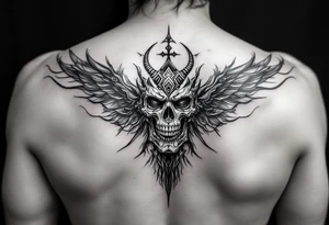 faça uma tatuagem de Exu Marabô religião quimbanda tattoo idea