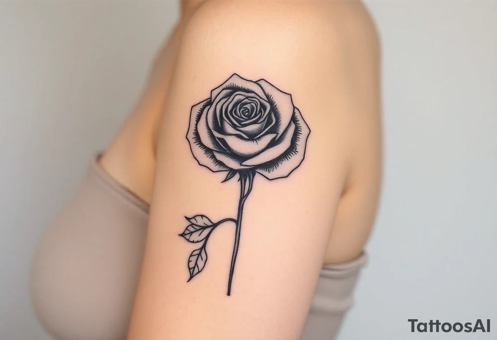 rose tattoo idea
