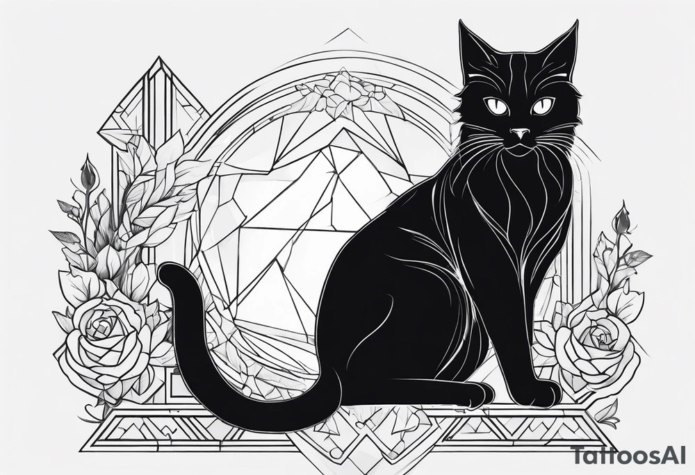 Black Cat tattoo idea