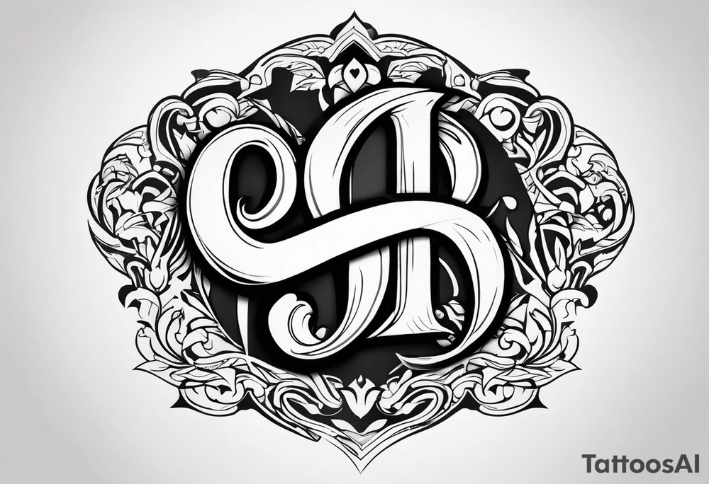 Letter HD tattoo idea