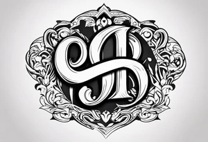 Letter HD tattoo idea